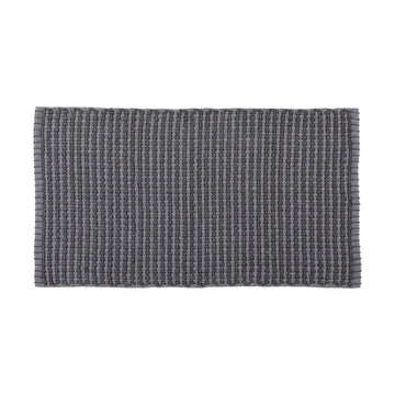 Covor Împletit din Bumbac/Poliester 50x90 cm - Gri Deschis