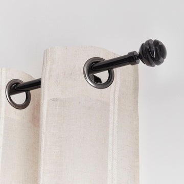 Galerie Extensibilă 210-380 CM Villalouise - Negru