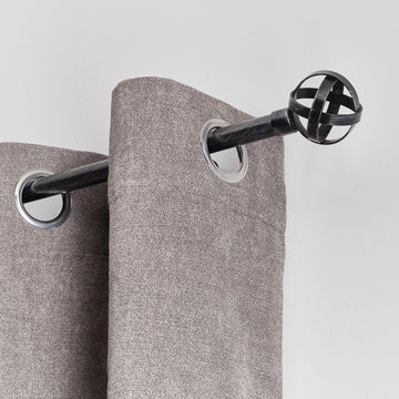 Galerie Extensibilă 210-380 CM Capri - Negru Argintiu