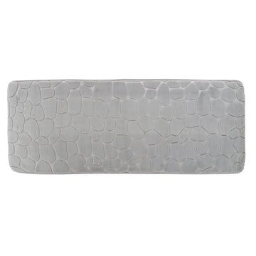 Covor din Microfibră cu Memorie Pebble 45x120 cm - Gri Deschis