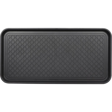 Tăviță pentru uscat cizme și pantofi 38X76CM Polietilenă - Negru - Tăviță - Softambient