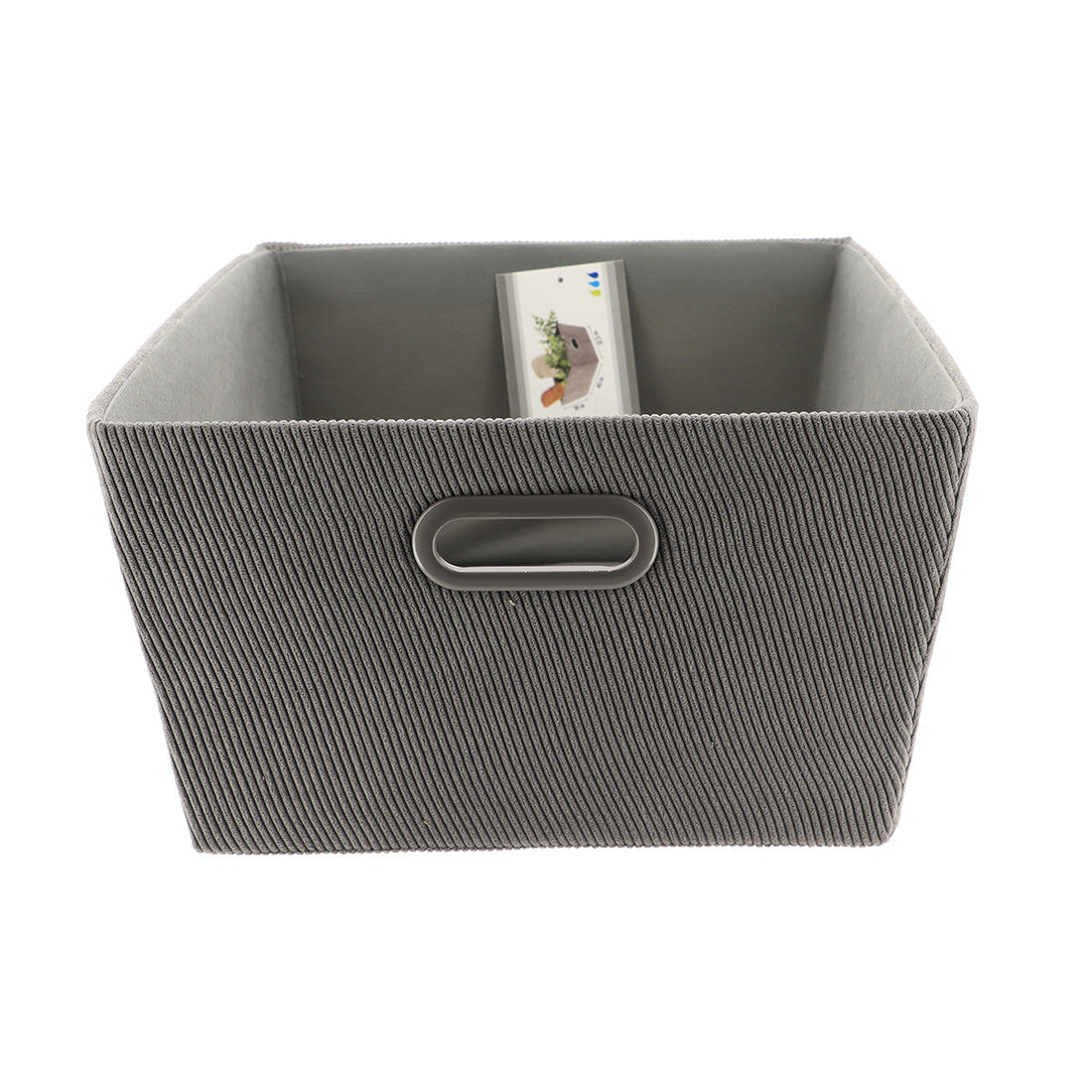 Coș Depozitare Din Catifea 20,5x26x10,5 cm - Gri