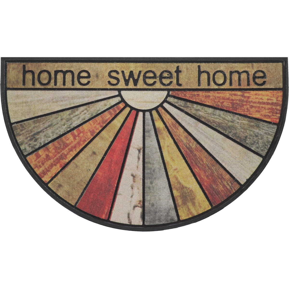 Preș Intrare Home Sweet Home Half-Moon 45X75CM Cauciuc