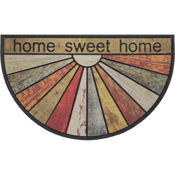 Preș Intrare Home Sweet Home Half-Moon 45X75CM Cauciuc