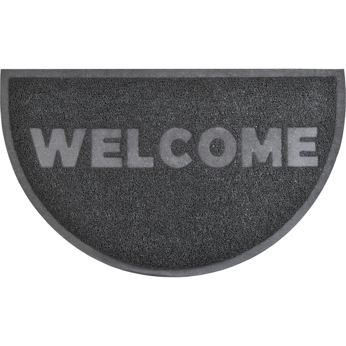 Preș Intrare Welcome Half-Moon 45X75CM Pvc - Negru