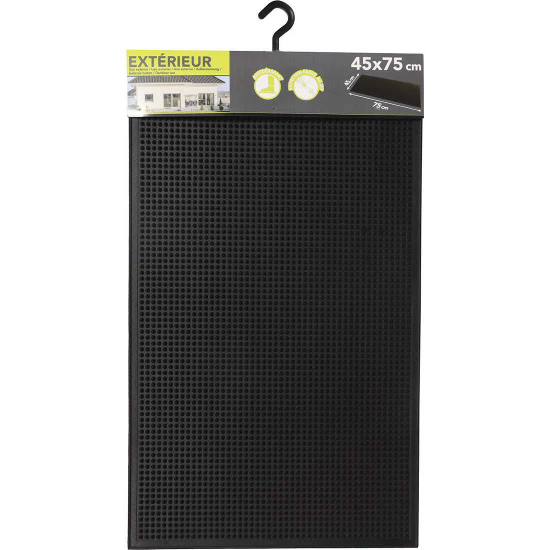 Preș Intrare Chris 45X75CM Cauciuc - Negru