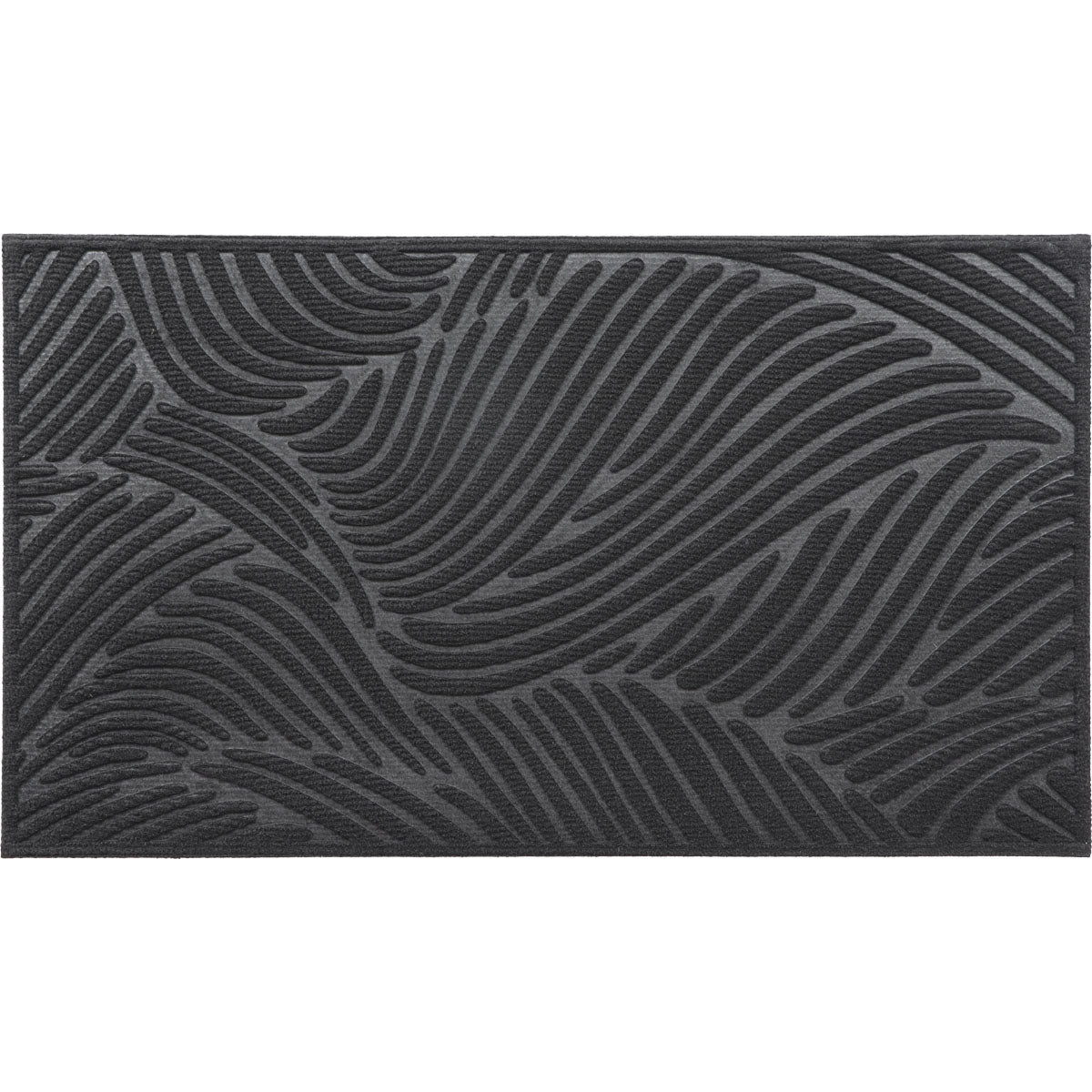 Preș Intrare Vague 43,5X75CM Poliester/Cauciuc - Negru