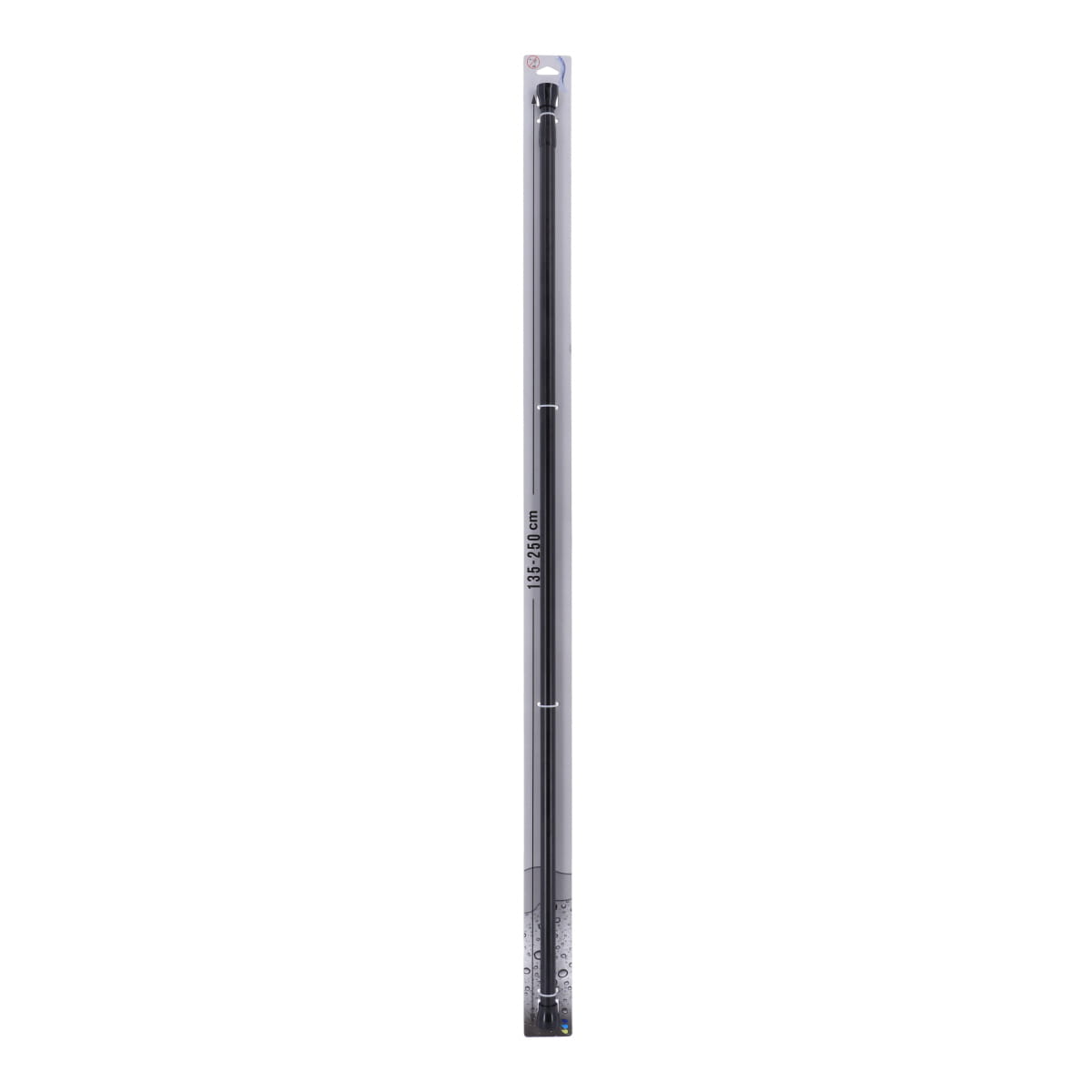 Bară De Perdea De Duș Din Aluminiu 135-250 Cm - Negru
