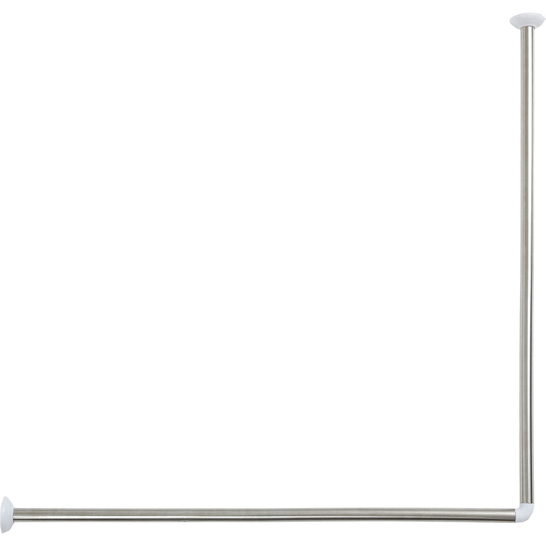 Bară Colțară Pentru Perdea De Duș Din Oțel Inoxidabil 90x90 Cm - Cromată