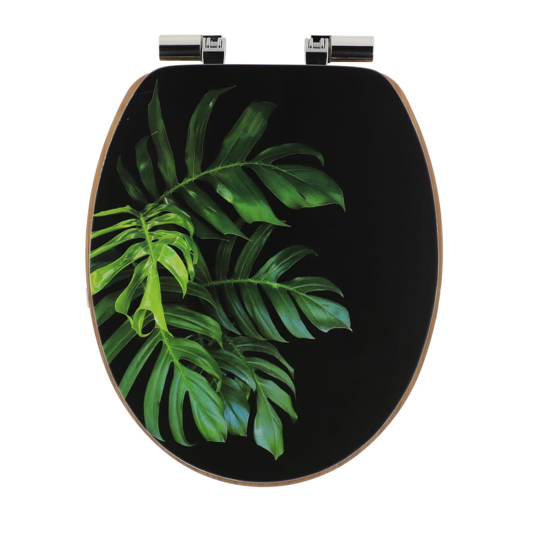 Capac Toaletă MDF 18 Inch cu Balamale din Oțel Inoxidabil și Sistem Soft Close - Green Addict