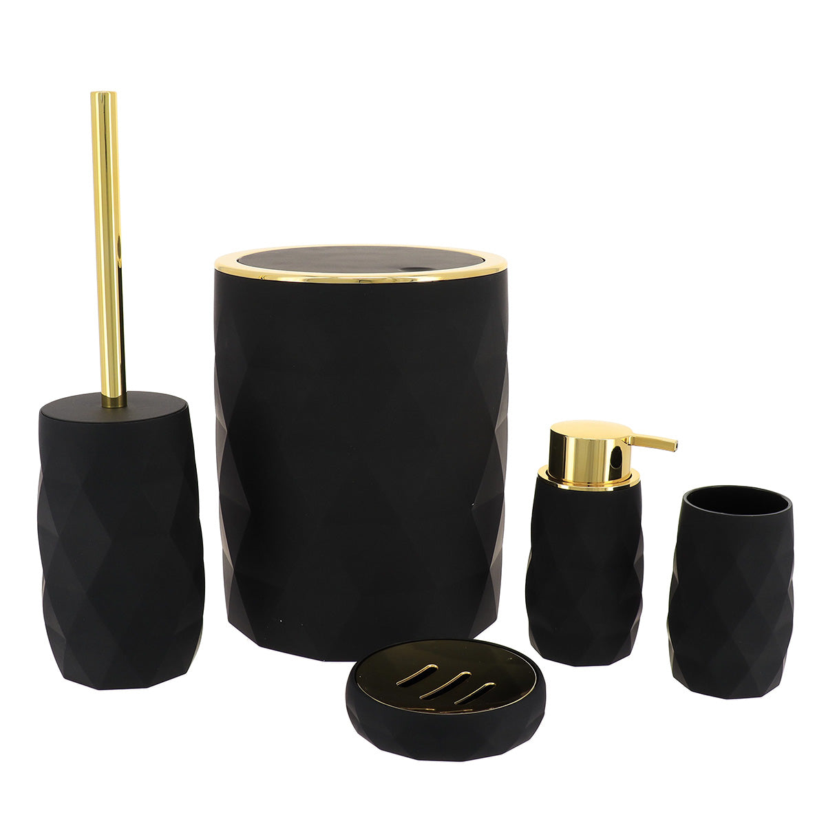 Coș de Gunoi ABS + Cauciuc 6L - Negru