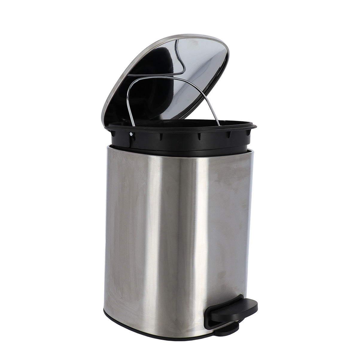 Coș De Gunoi Metalic Cu Închidere Lentă 5L - Crom