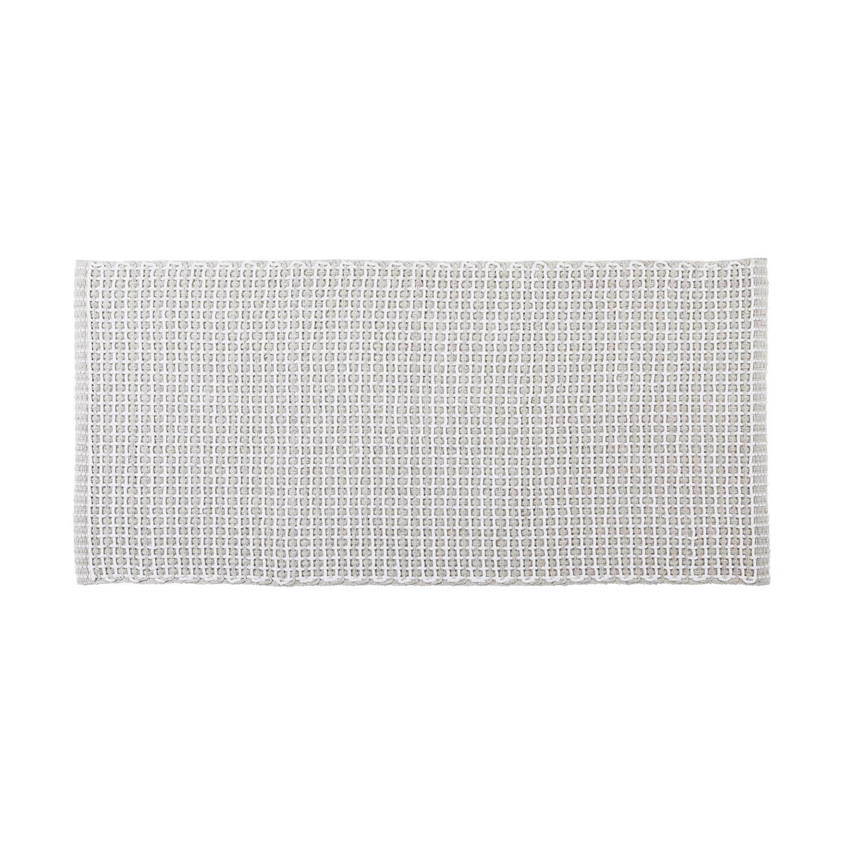 Covor Împletit din Bumbac/Poliester 50x120 cm - Alb/IVORY