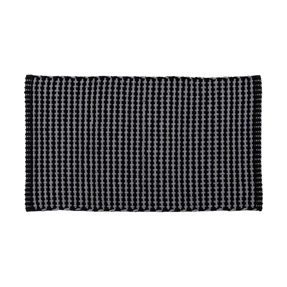 Covor Împletit din Bumbac/Poliester 50x90 cm - Gri Antracit