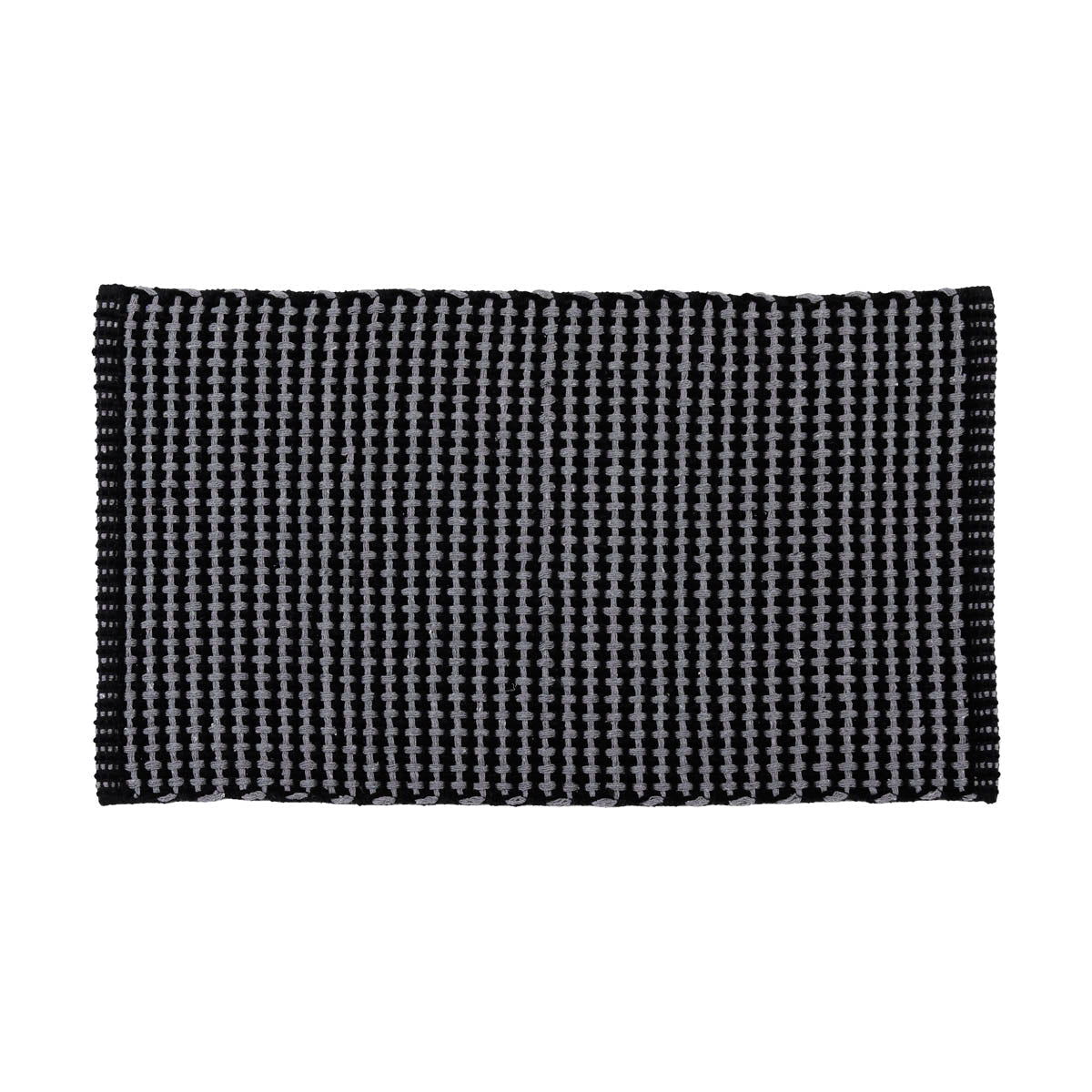 Covor Împletit din Bumbac/Poliester 50x90 cm - Gri Antracit