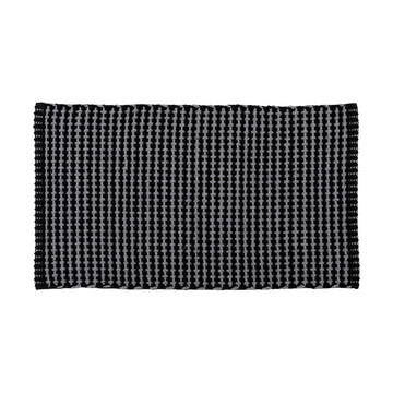 Covor Împletit din Bumbac/Poliester 50x90 cm - Gri Antracit