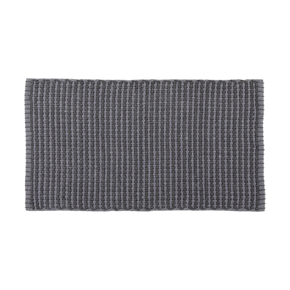 Covor Împletit din Bumbac/Poliester 50x90 cm - Gri Deschis