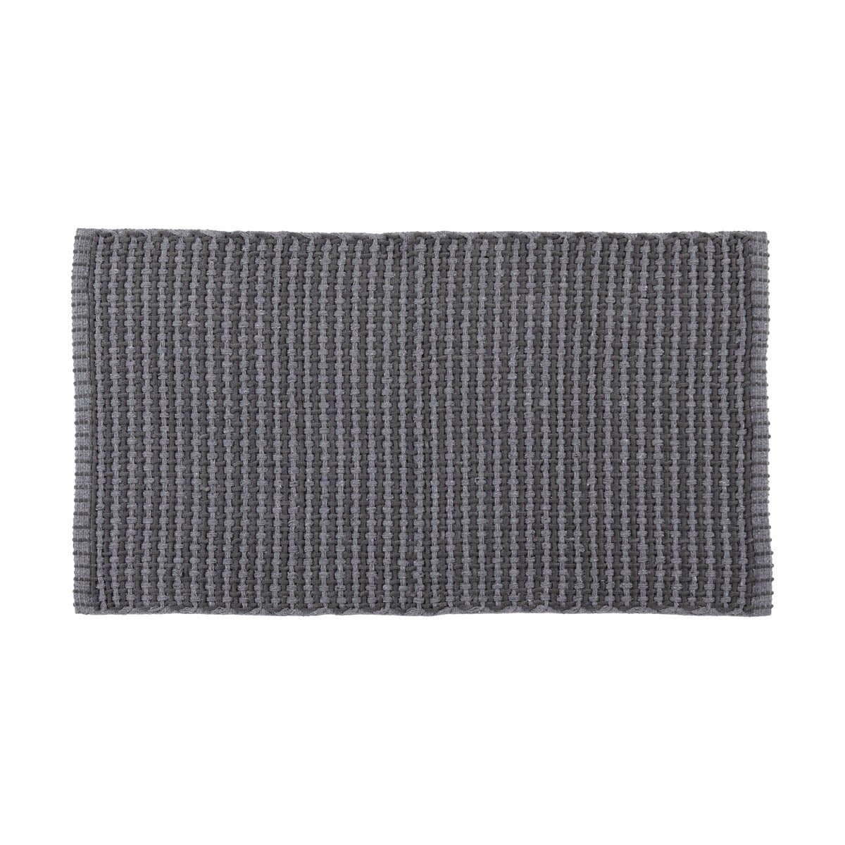Covor Împletit din Bumbac/Poliester 50x90 cm - Gri Deschis
