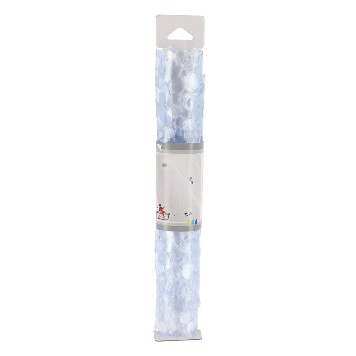Covoraș de Baie din PVC 69x36 cm cu Bule - Transparent