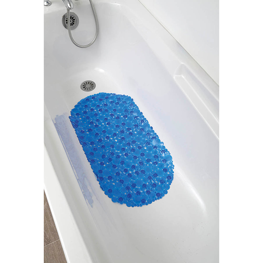 Covoraș de Baie din PVC 69x36 cm cu Bule - Albastru Marin