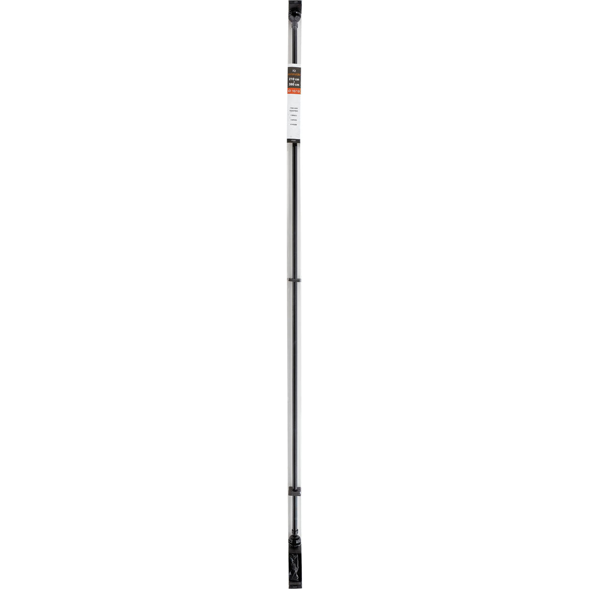 Galerie Extensibilă 210-380 CM Villalouise  - Negru