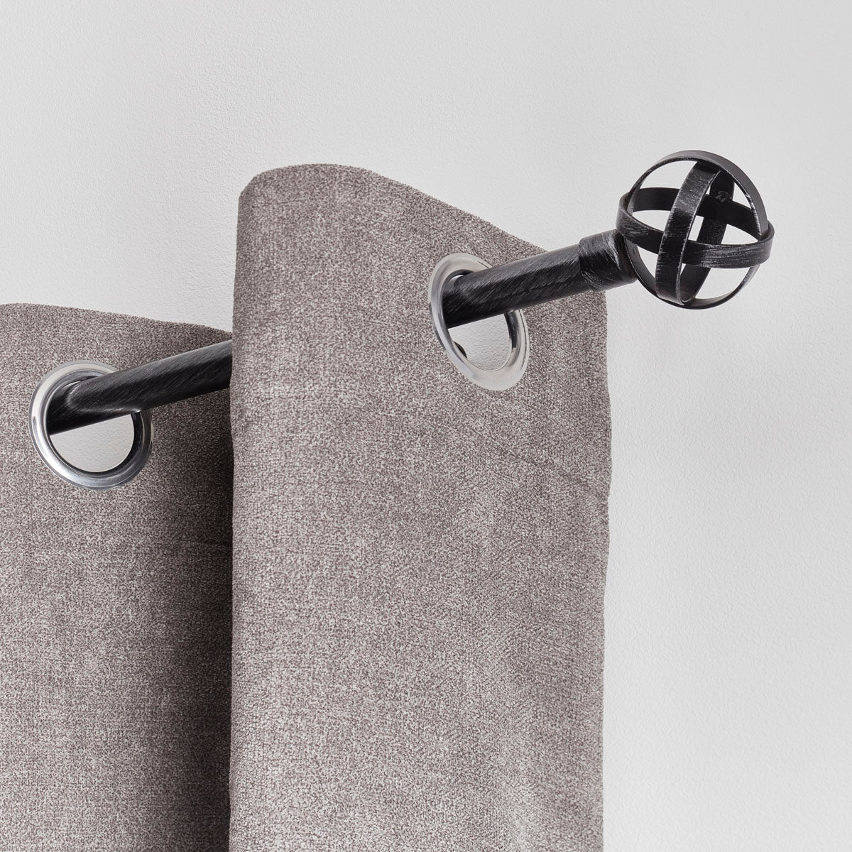 Galerie Extensibilă 210-380 CM Capri - Negru Argintiu