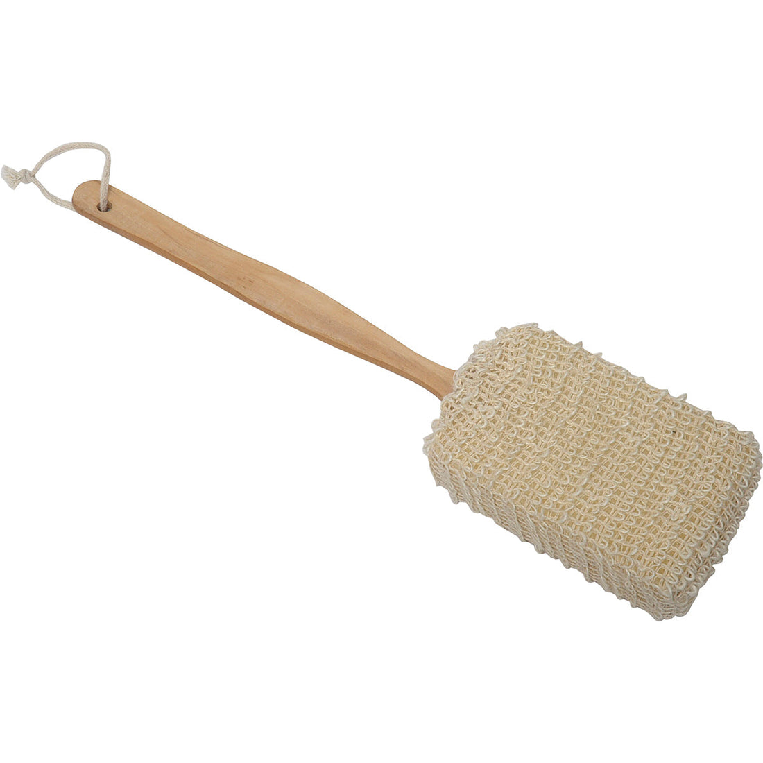 Perie de Baie cu Mâner din Lemn și Perie Ramie/Sponge - Natural
