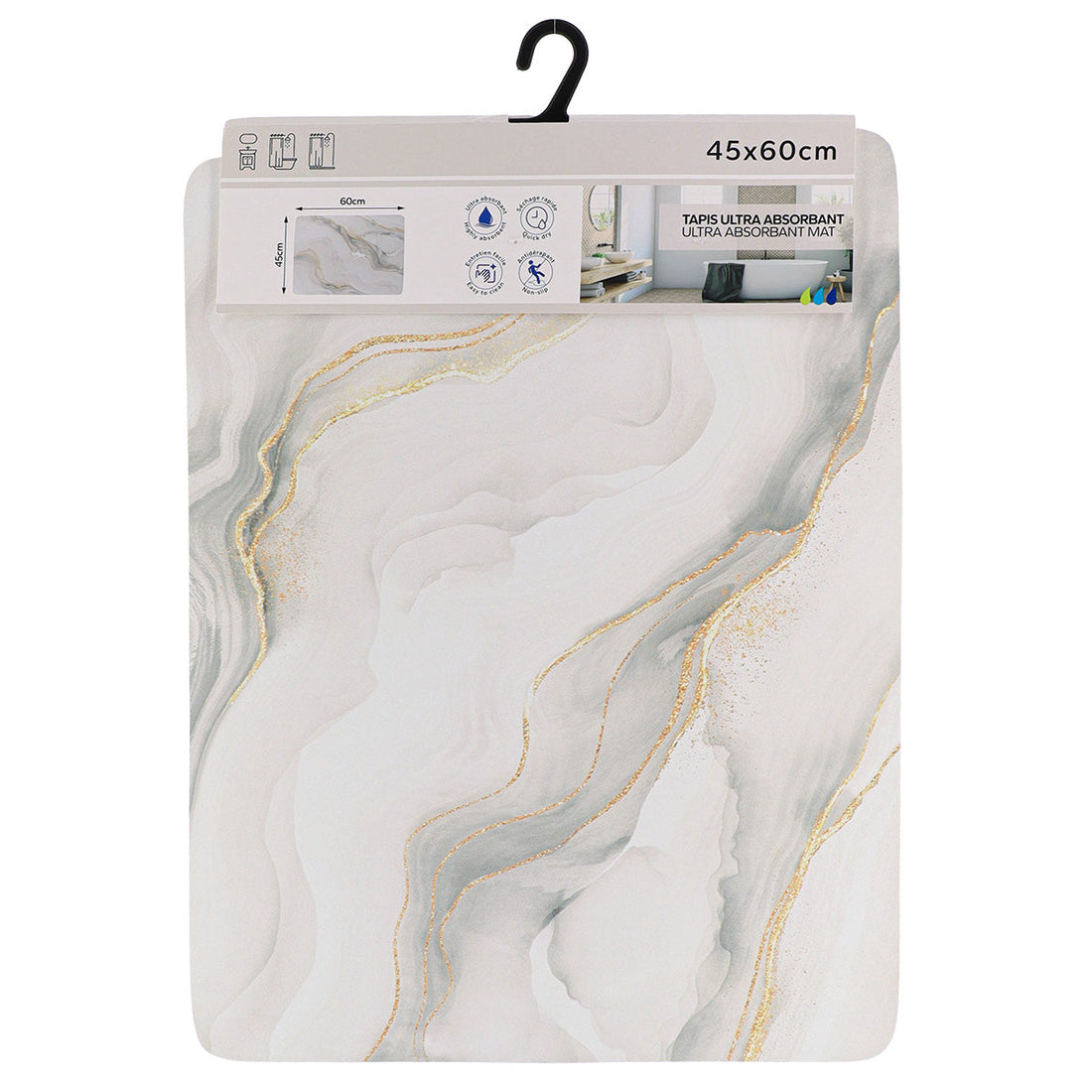 Covor Absorbant Rectangular 45x60 cm - Iconic