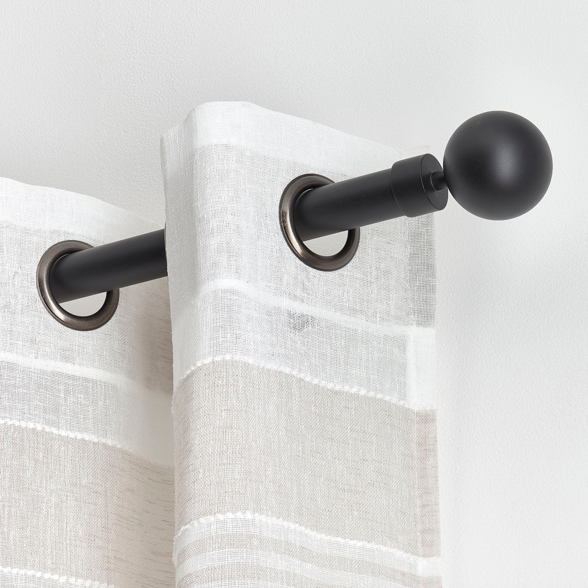 Galerie Extensibilă 120-210 CM Gaia - Negru Mat