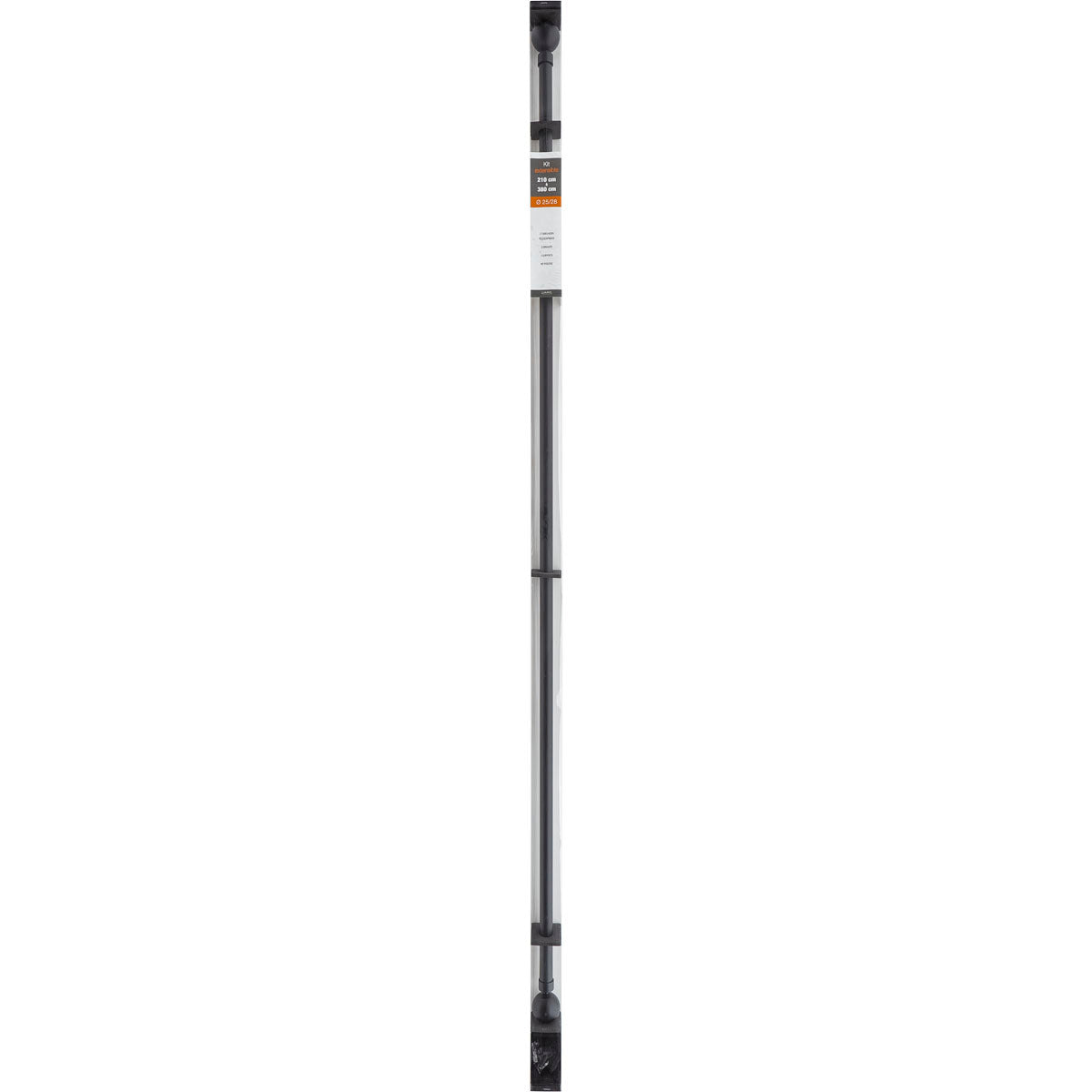 Galerie Extensibilă 120-210 CM Gaia - Negru Mat