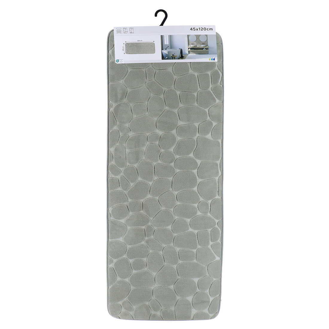 Covor din Microfibră cu Memorie Pebble 45x120 cm - Kaki