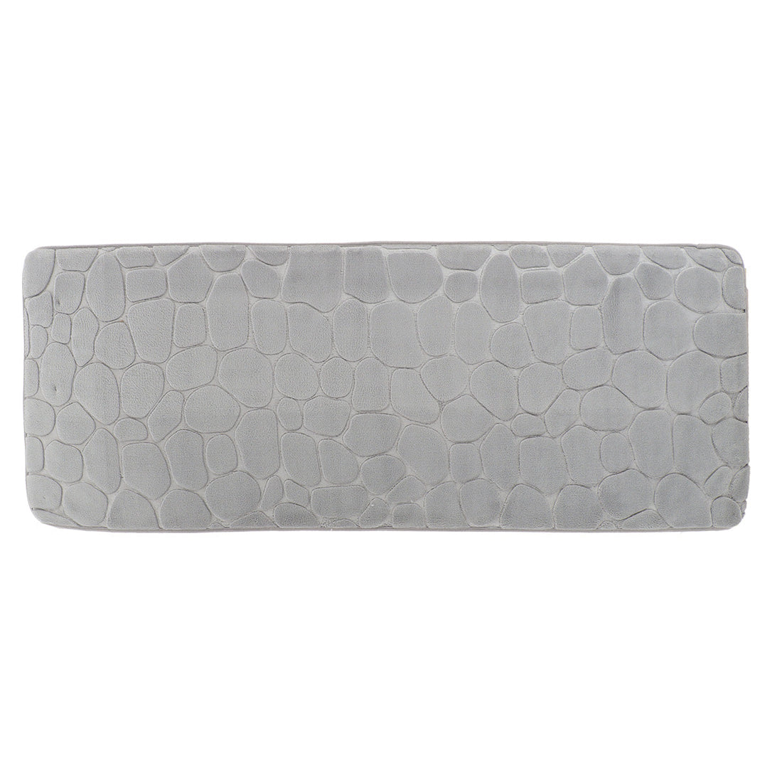 Covor din Microfibră cu Memorie Pebble 45x120 cm - Gri Deschis
