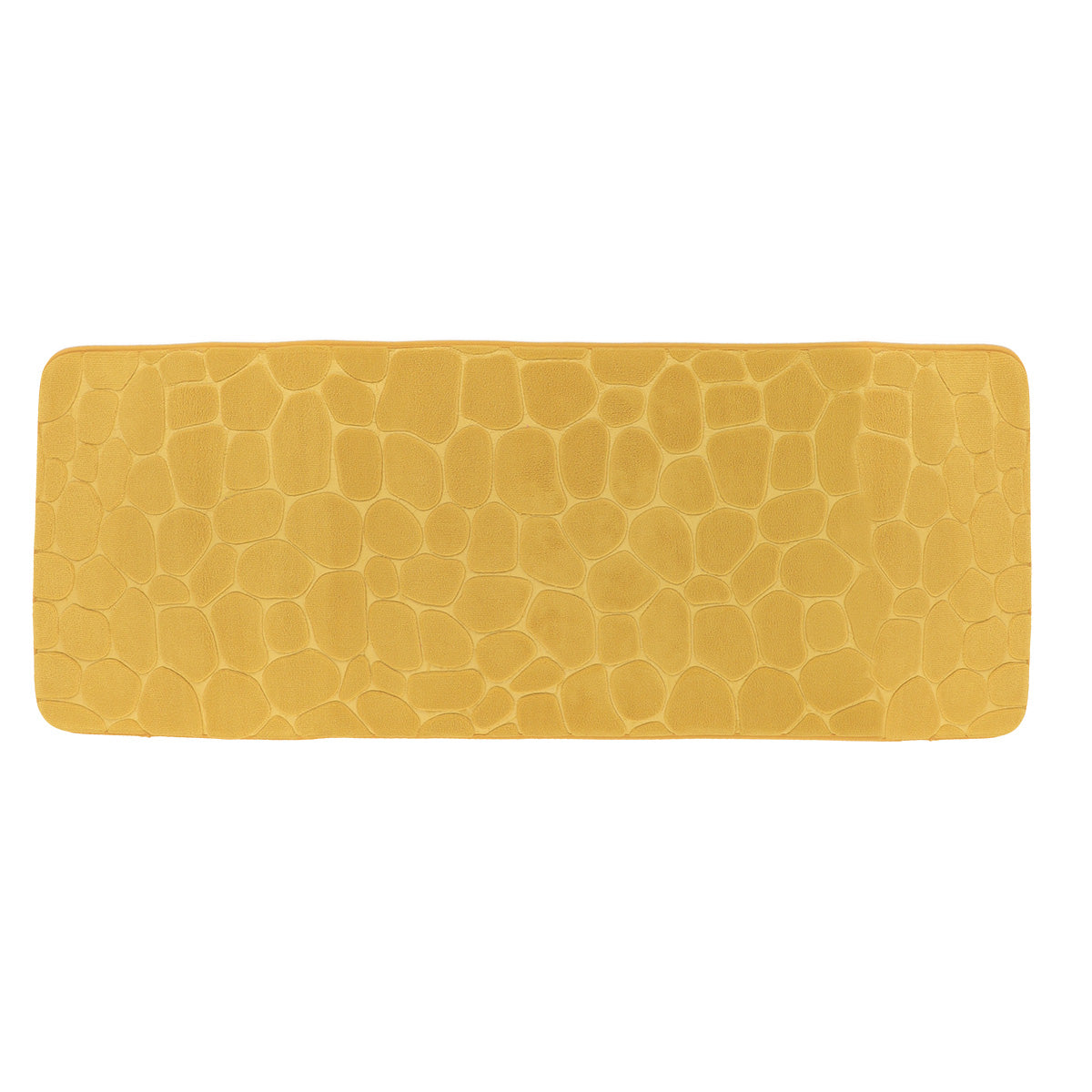 Covor din Microfibră cu Memorie Pebble 45x120 cm - Muștar