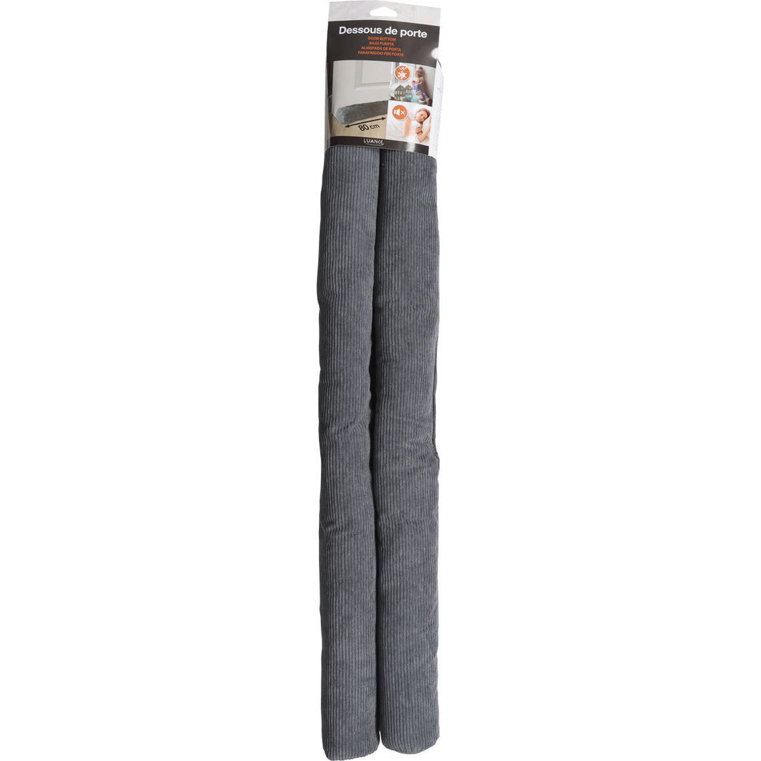 Izolator ușă dublu 80CM din catifea - Gri