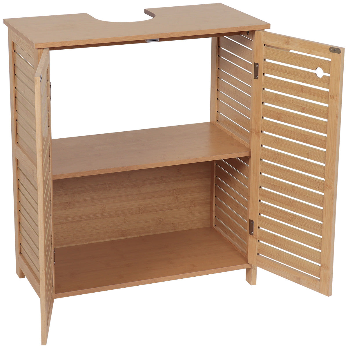 Cabinet De Chiuvetă Din Bambus/MDF Cu Efect De Bambus - Trinidad
