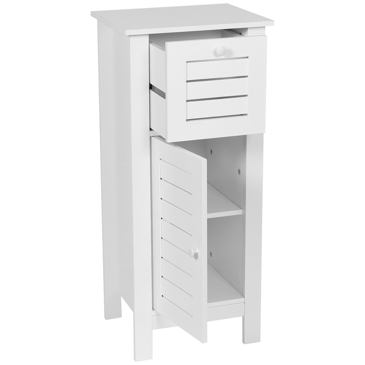 Cabinet Inferior Din MDF Cu 1 Ușă + 1 Sertar - Santorin