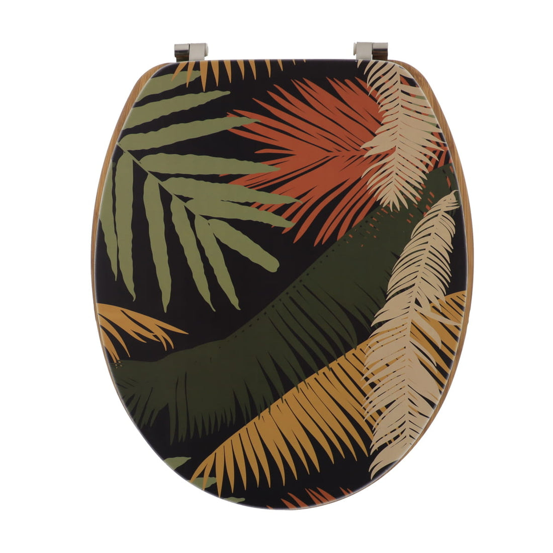 Capac WC din MDF cu Balamale Inox – Exotic Garden cu Imprimeu Bambus