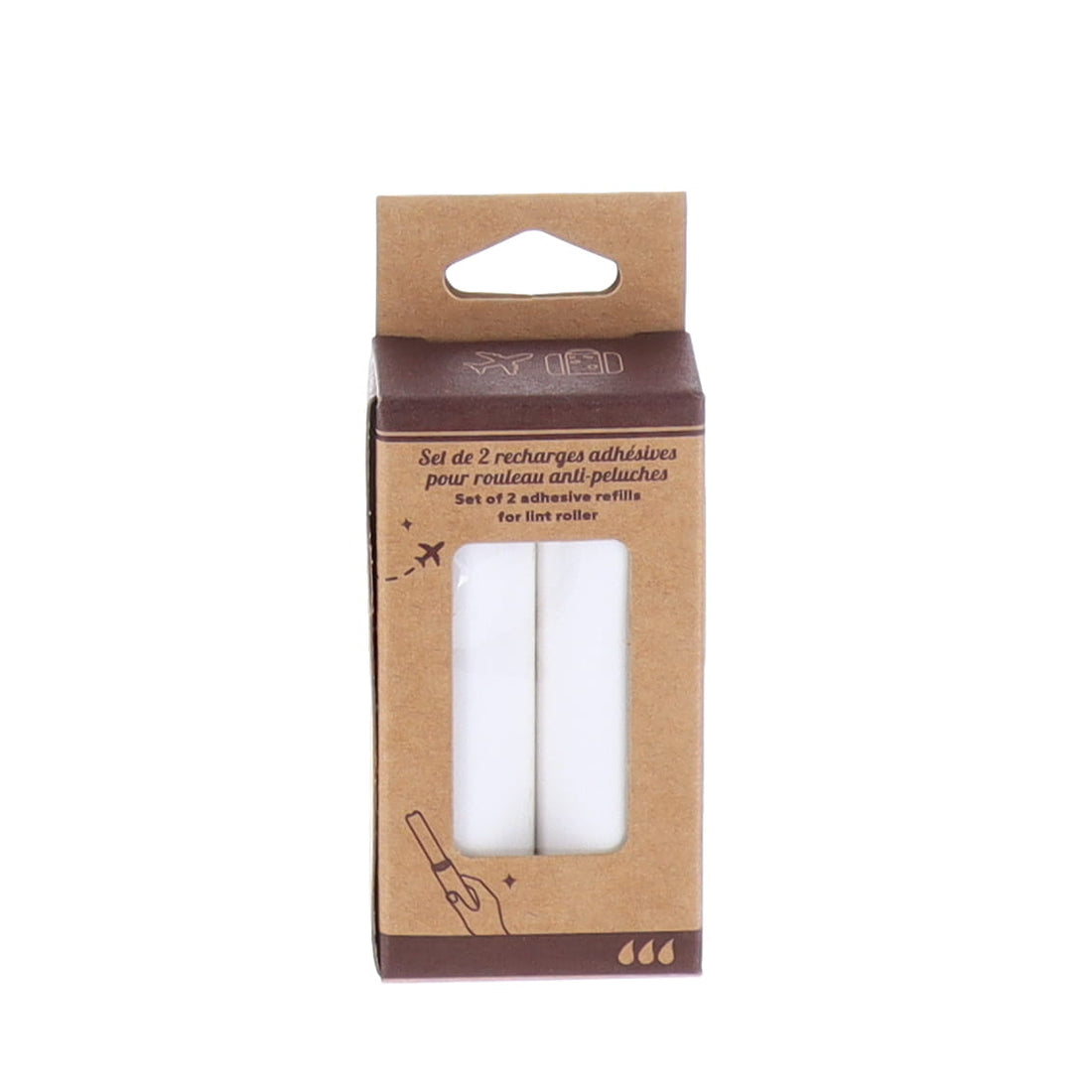 Set 2 Rezerve pentru Rulouri Adezive de Scame – Alb