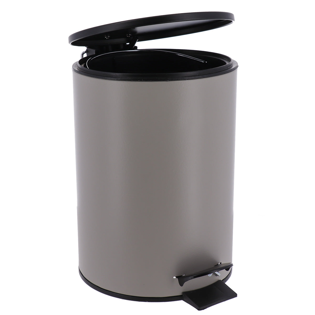 Coș De Gunoi Metalic Cu Închidere Lentă 3L - Culoare Twine/Negru