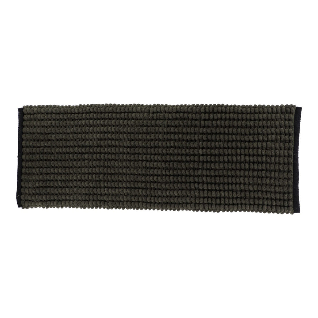 Covoraș Bicolor din Bumbac 45x120 cm - Kaki/Negru