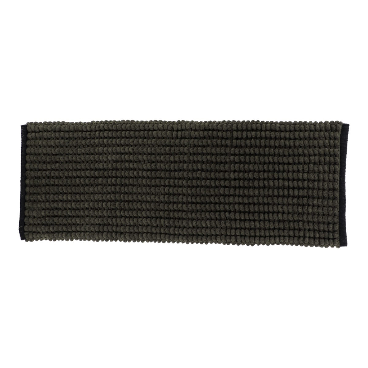 Covoraș Bicolor din Bumbac 45x120 cm - Kaki/Negru