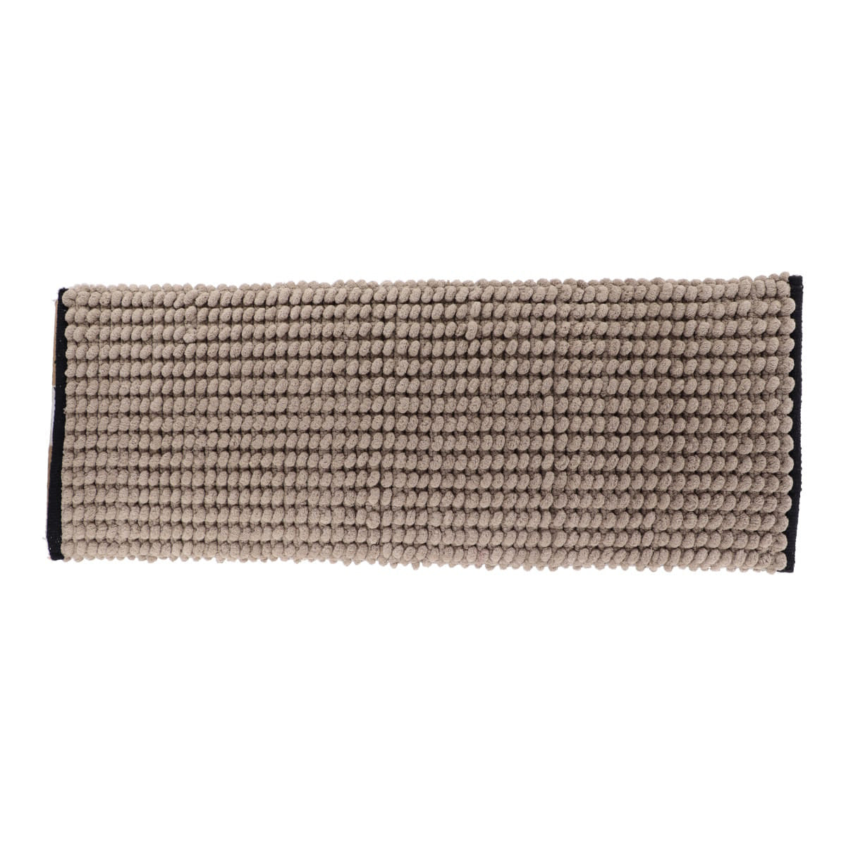 Covoraș Bicolor din Bumbac 45x120 cm - Crem/Negru