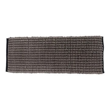 Covoraș Bicolor din Bumbac 45x120 cm - Gri/Negru