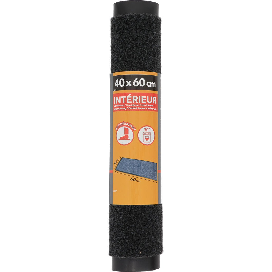 Covoraș de ușă 40x60cm PVC/Poliester - Gri China - Preș - Softambient