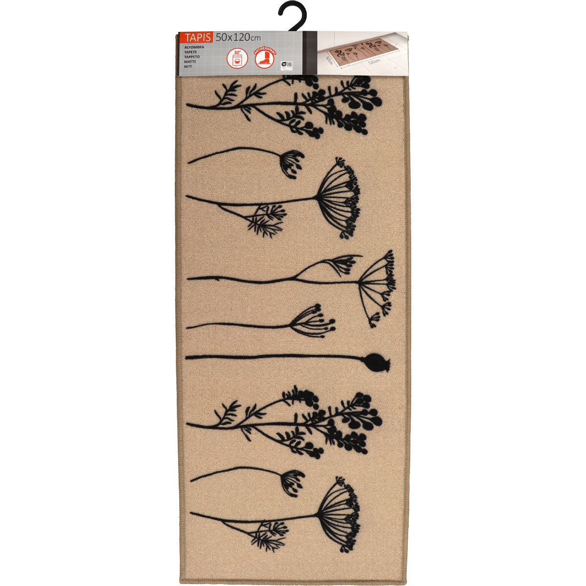 Covor bucătărie Herbier Beige - 50X120CM