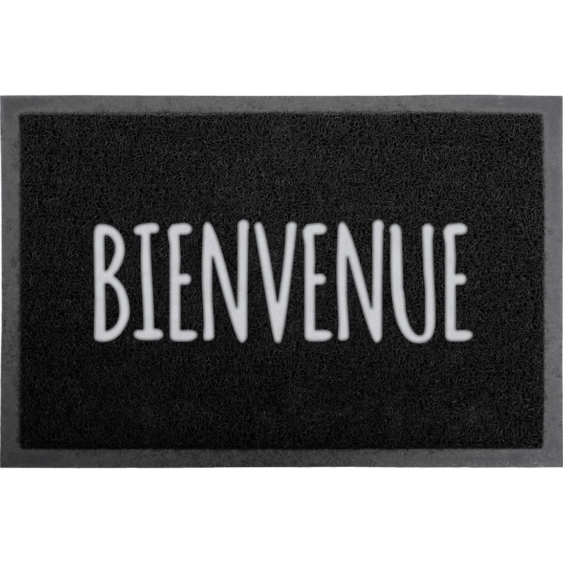Preș de Intrare Exterior Spaghetti 40X60CM PVC NEGRU - Bienvenue - Preș - Softambient