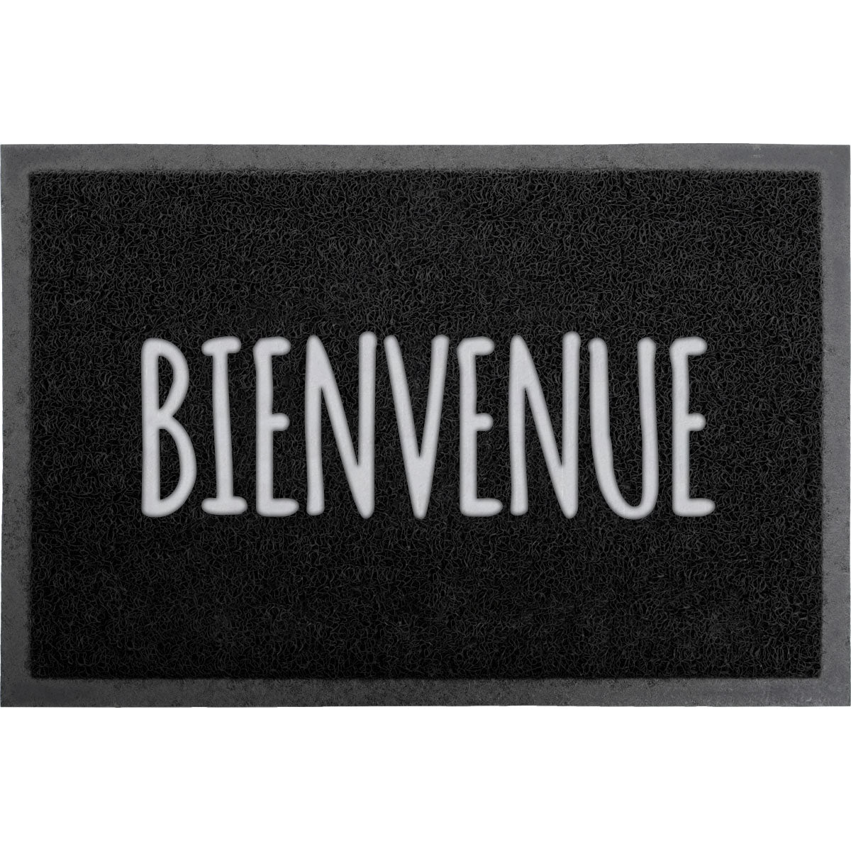 Preș de Intrare Exterior Spaghetti 40X60CM PVC NEGRU - Bienvenue - Preș - Softambient