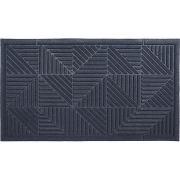 Preș de Intrare Exterior Triangle 43X75CM Poliester/Cauciuc - Albastru - Preș - Softambient