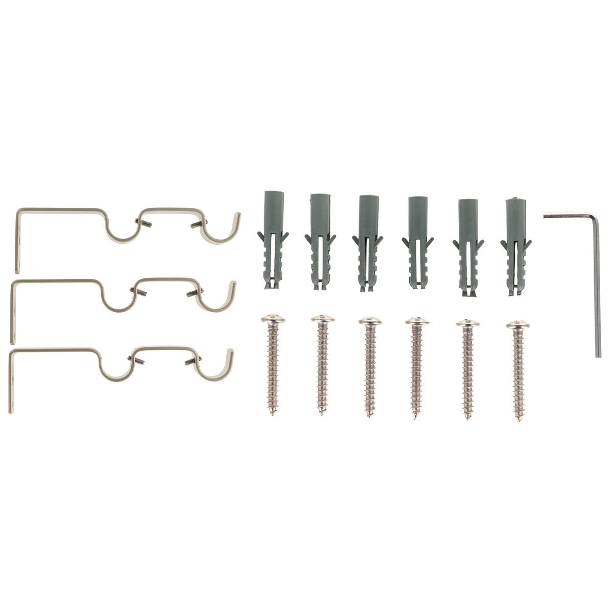 Set Galerie Dublă Extensibilă 120 - 210 CM Atelier Φ19MM - Auriu Mat - Set galerie extensibilă - Softambient
