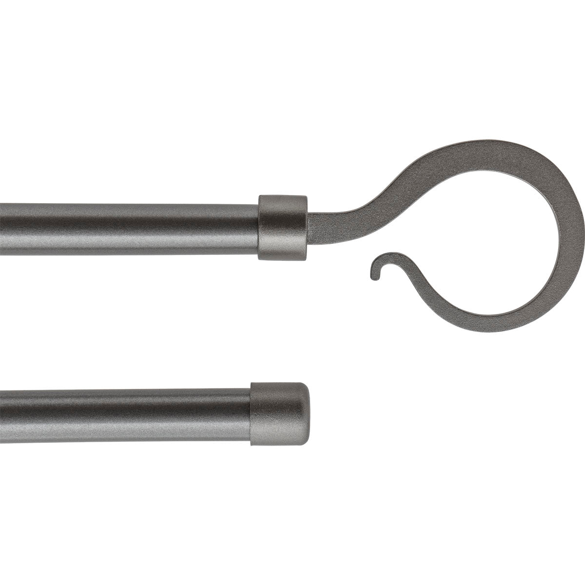 Set Galerie Dublă Extensibilă 120 - 210 CM Atelier Φ19MM - Gri - Set galerie extensibilă - Softambient